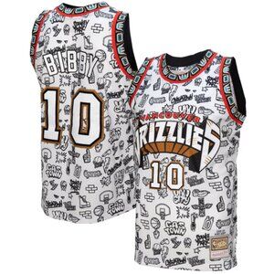 Vancouver Grizzlies Mitchell & Ness Mike Bibby 98/99 Swingman White Jersey New L
